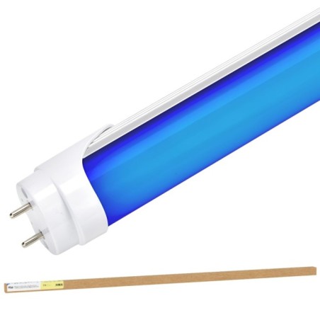 Tubo Led T8 18W 1.500Lm 120Cm Difusor Opal - Azul 40.000H
