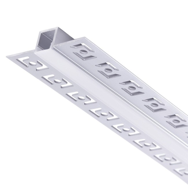 Perfil de Aluminio para Empotrar Escayola/Pladur Tira LED 9mm 1M