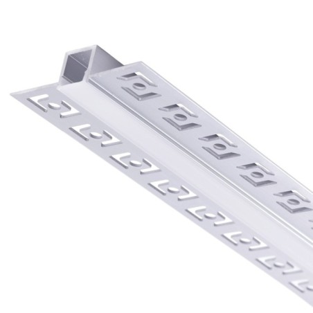 Perfil de Aluminio para Empotrar Escayola/Pladur Tira LED 9mm 1M