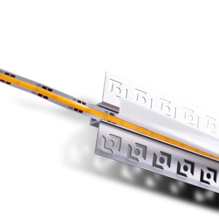 Perfil de Aluminio para Empotrar Escayola/Pladur Tira LED 9mm 1M