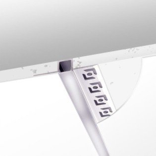 Perfil de Aluminio para Empotrar Escayola/Pladur Tira LED 9mm 1M