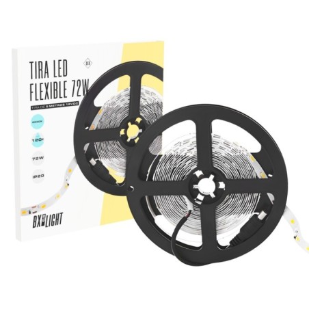 Tira LED Flexible 72W 6000K 12VDC 5m SMD5050 IP20