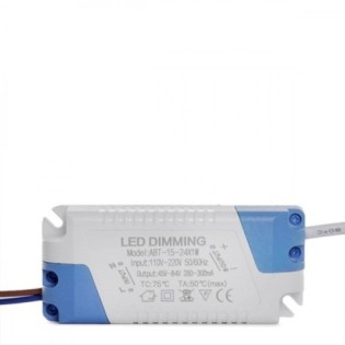 Driver ABT-15-24W 24W, 45-84VDC, 280-300mA, Clase II, TRIAC, IP20