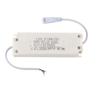 Driver LED 24W, 45-84VDC, 600mA, Dimable, IP20, Clase II