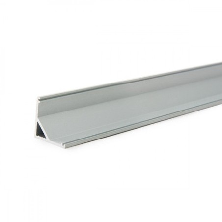 Perfil de Aluminio para Tira LED Esquina 2m con Difusor Opal