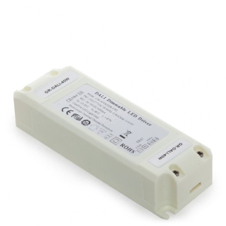 Driver LED DALI 40W, 50-76VDC, 600mA, Clase II, IP25