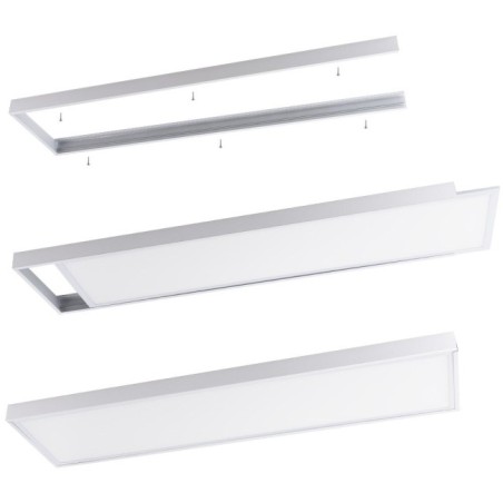 Panel LED 1200x300mm IP25 Aluminio Borna CE RoHS ISO9001