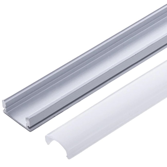 Perfil de Aluminio para Tira LED con Difusor Opal de 1M