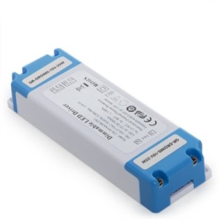 Driver regulable 0-10V 24W, salida 30-72VDC, 300mA, IP25