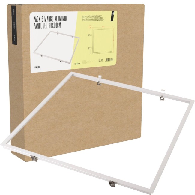 Marco de aluminio para panel LED 600x600mm, IP25, CE, RoHS