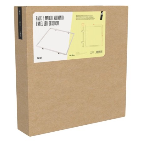 Marco de aluminio para panel LED 600x600mm, IP25, CE, RoHS