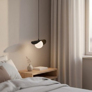 Lámpara colgante Serelia negro