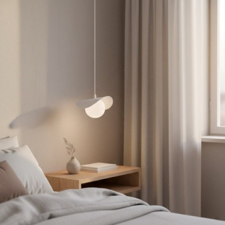 Lámpara colgante Serelia blanco