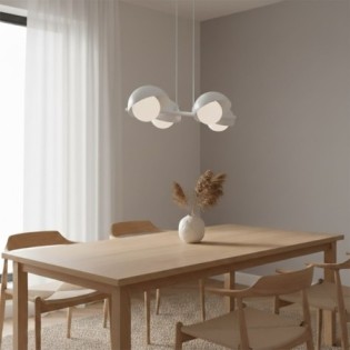 Lámpara colgante Nordessa blanco (6 luces)