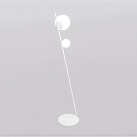 Lámpara de pie Zayra blanco (2 luces)