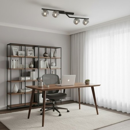 Lámpara de techo Aurelis grafito (4 luces)