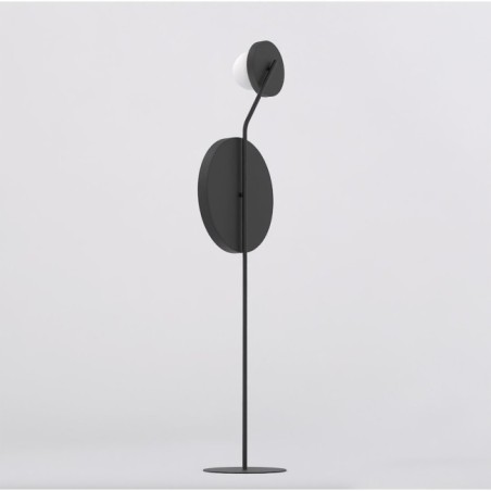 Lámpara de pie Novara negro (2 luces)