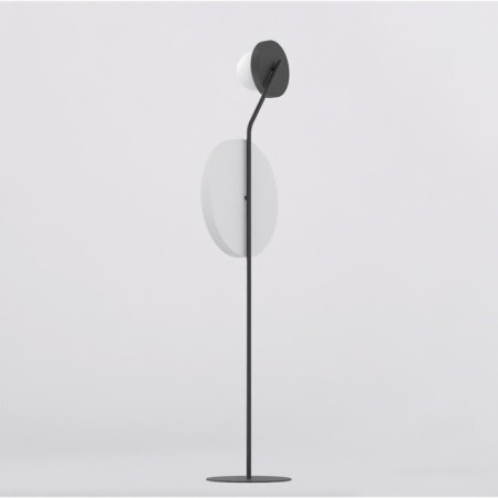 Lámpara de pie Novara negro+blanco (2 luces)