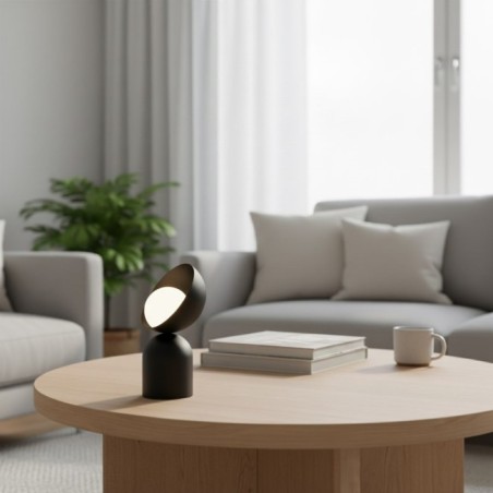 Lámpara de mesa Elvia negro