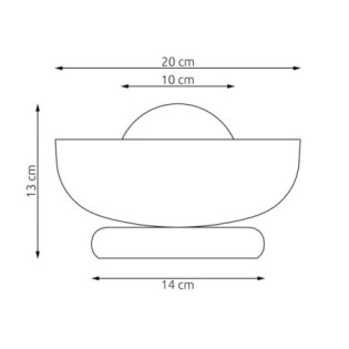 Aplique de pared Fenko negro