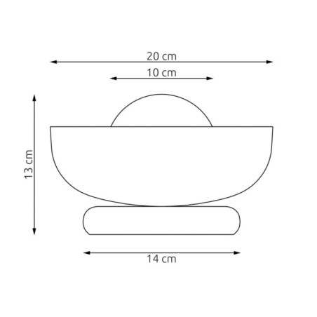 Aplique de pared Fenko gris