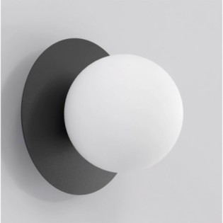 Aplique de pared Zalko negro