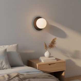 Aplique de pared Zalko negro