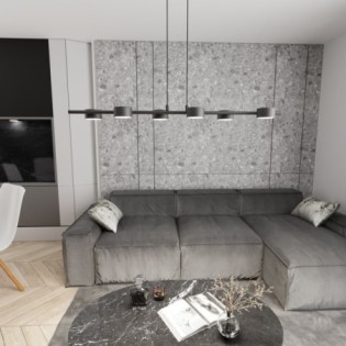 Lámpara colgante Kelvo negro (6 luces)