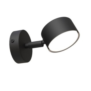 Aplique de pared Kelvo negro