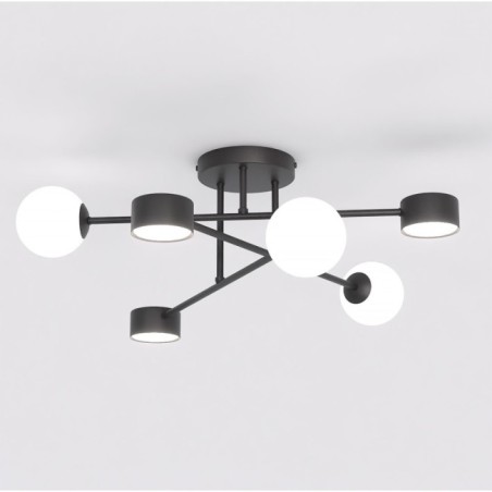 Lámpara de techo Varli negro (6 luces)