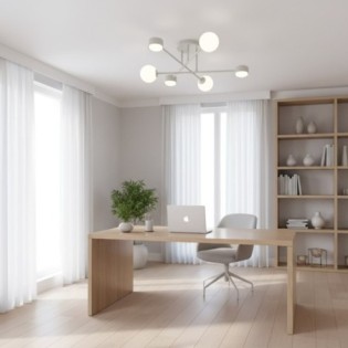 Lámpara de techo Varli blanco (6 luces)