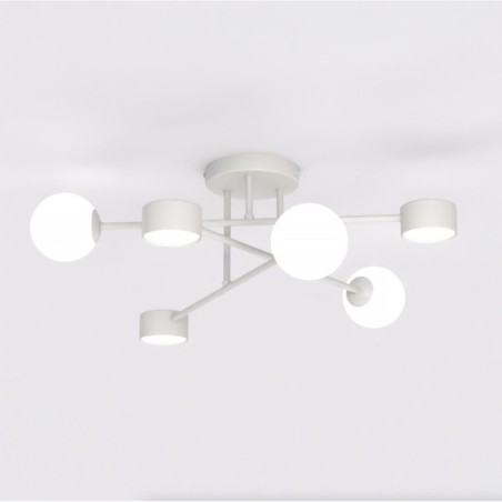 Lámpara de techo Varli gris (6 luces)
