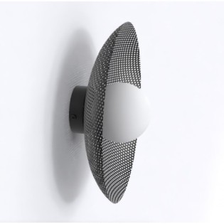Aplique de pared Jovra negro