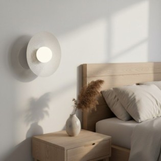 Aplique de pared Jovra blanco