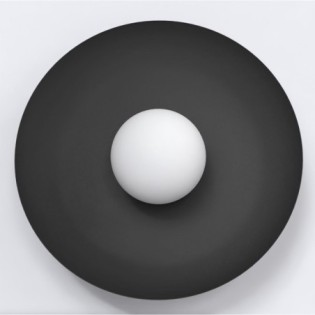 Aplique de pared Buli negro