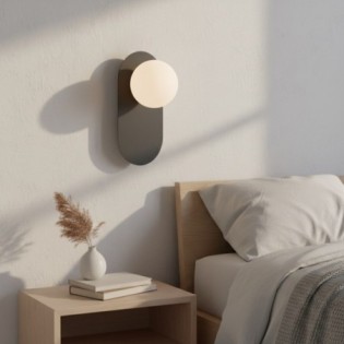 Lámpara de techo Serma negro