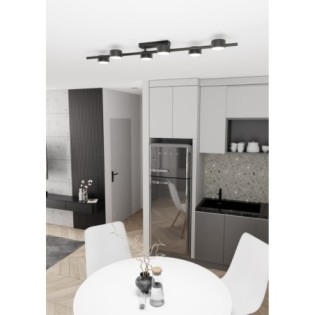 Lámpara de techo Kelmi negro (6 luces)