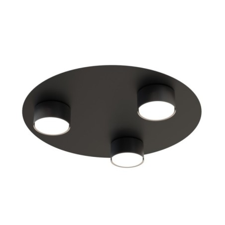 Lámpara de techo Qeri negro (3 luces)