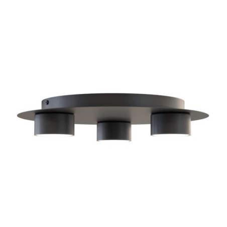 Lámpara de techo Qeri negro (3 luces)