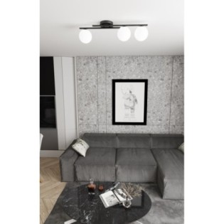 Lámpara de techo Dremo negro (3 luces)