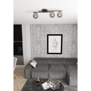 Lámpara de techo Dremo grafito (3 luces)