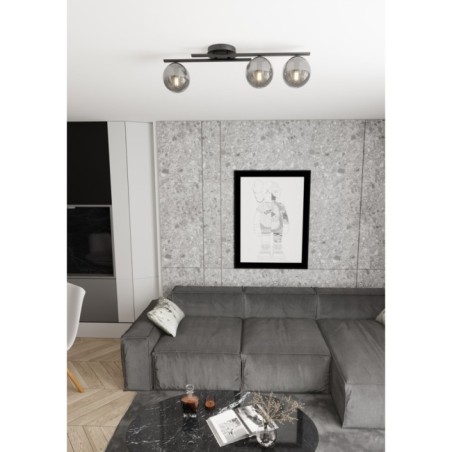 Lámpara de techo Dremo grafito (3 luces)