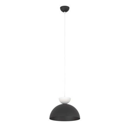 Lámpara colgante Varel S negro+blanco