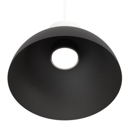 Lámpara colgante Varel S negro+blanco