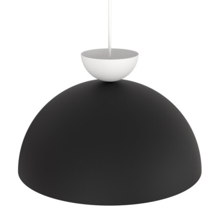 Lámpara colgante Varel L negro+blanco