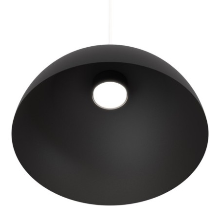 Lámpara colgante Varel L negro+blanco