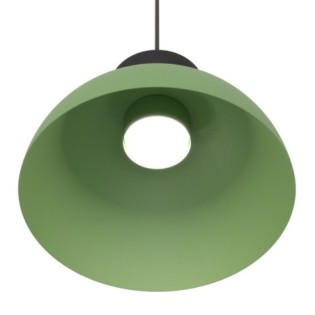 Lámpara colgante Varel S negro+verde