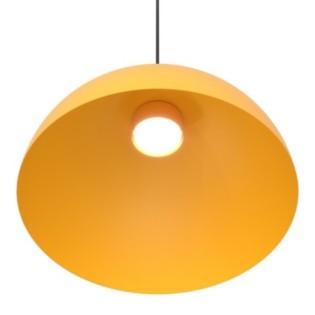 Lámpara colgante Varel L negro+naranja