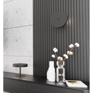 Aplique de pared Zuko negro (2 luces)