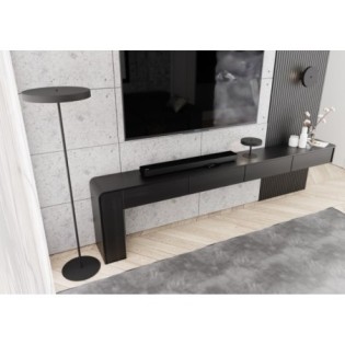 Lámpara de pie Zuko negro (3 luces)